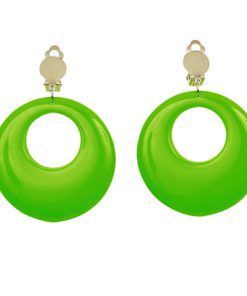 neon fluo oorbellen groen