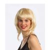 Pruik blond met frou medium lengte