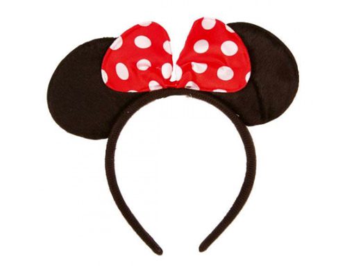 Minnie mouse diadeem rood zwart