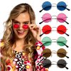 Multicolor hippie rond sixties bril