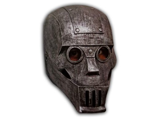Masker robot metaalkleur volledig