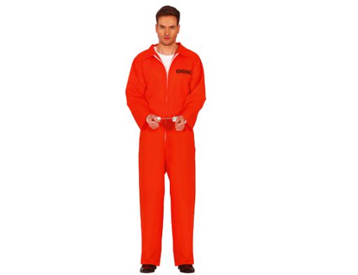 Gevangene jumpsuit orange jail