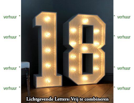18  Lichtgevende letters combinatie voorbeeld