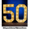 50  Lichtgevende letters combinatie voorbeeld