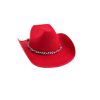 Cowboyhoed vilt rood