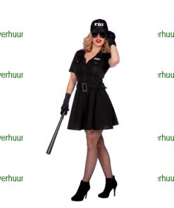 Politie jurk zwart FBI
