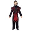 Ninja 7-9y zwart rood