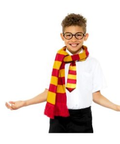 Harry potter sjaal en bril geel rood