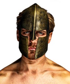 Troje gladiator helm voorzijde met rekker