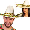 Sombrero naturel rood geel