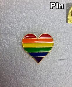 Pin regenboog hart