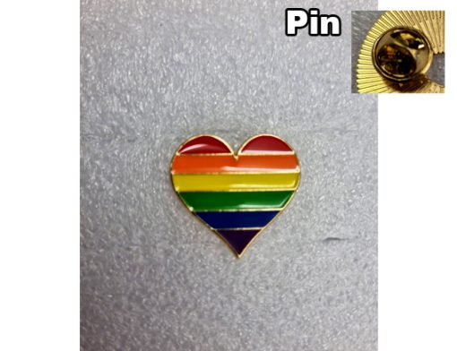 Pin regenboog hart