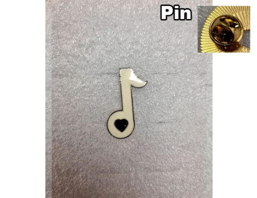 Pin  Muzieknoot wit