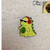 Pin  Dino cool groen