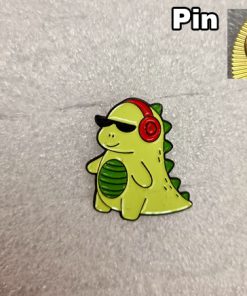 Pin  Dino cool groen