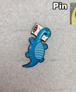 Pin  Dino slaap blauw