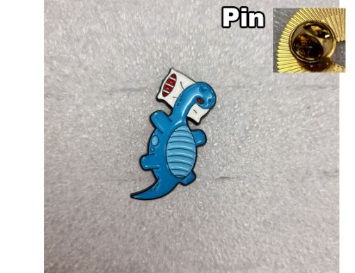 Pin  Dino slaap blauw