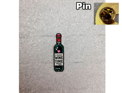 Pin  Fles wijn "Wijntijd"