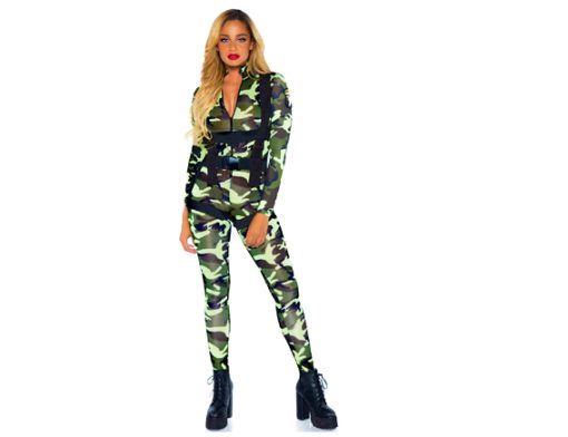 Sexy leger jumpsuit camouflage