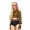 Freddy krueger halloween vrouwelijk croptop set