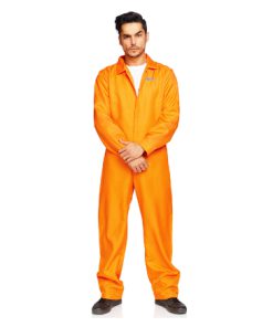 Gevangenen jumpsuit oranje  ONE SIZE