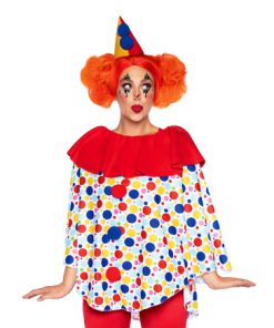 Poncho clown met hoed ONE SIZE