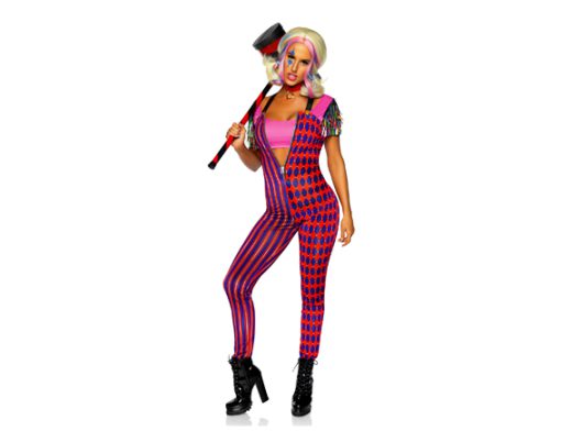 Harley quinn jumpsuit roze tinten