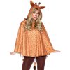 Poncho giraffe met kap ONE SIZE