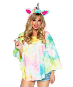 Poncho unicorn met kap ONE SIZE