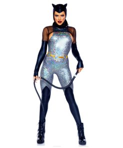 Catwoman zilveren jumpsuit