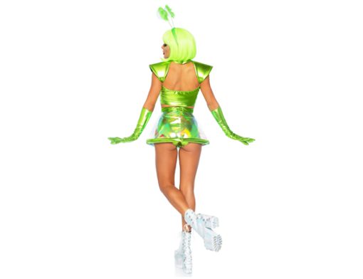 Beam me up alien rave babe groen