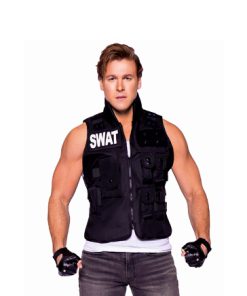 SWAT commander tactical vest zwart ONE SIZE