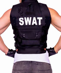 SWAT commander tactical vest zwart ONE SIZE