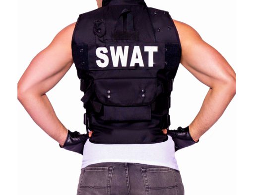 SWAT commander tactical vest zwart ONE SIZE