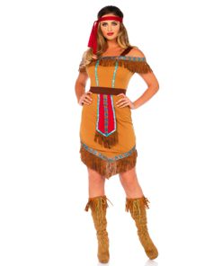 Indiaan meisje pocahontas bruin