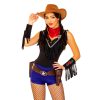 Cowgirl blauw zwart