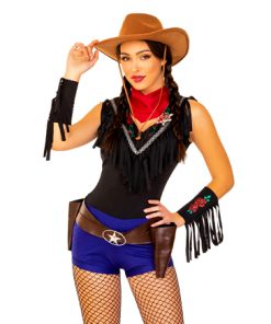 Cowgirl blauw zwart