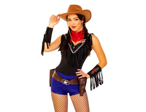 Cowgirl blauw zwart