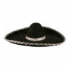 Sombrero zwart zilver