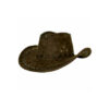 Cowboyhoed suede bruin