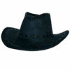 Cowboyhoed suede look zwart