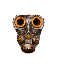 Steampunk gasmasker rubber