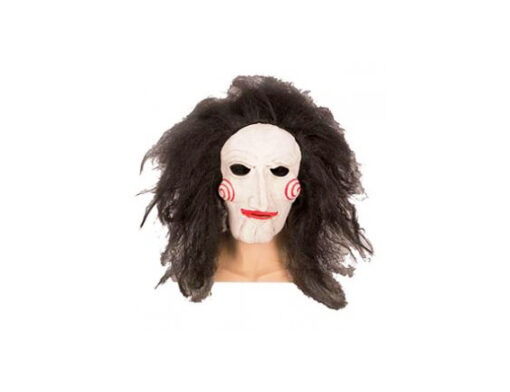 Masker saw puppet jigsaw pop met haar