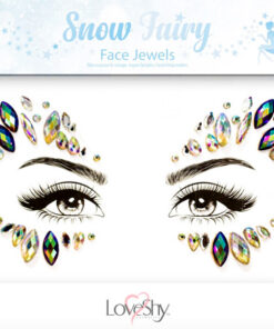 Face jewels snow fairy winter schoonheid