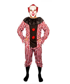 Horror clown rood zwart