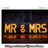 MR&MRS  Lichtgevende lettersMR&MRS combinatie voorbeeld