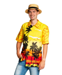 Hawaii hemd geel