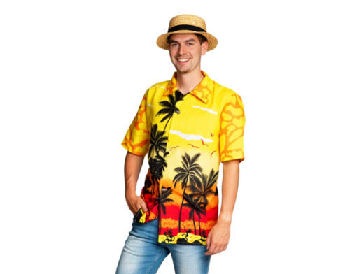 Hawaii hemd geel