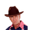 Cowboyhoed natural look bruin