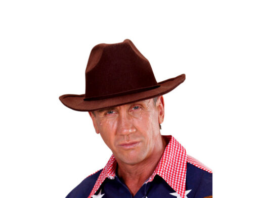 Cowboyhoed natural look bruin